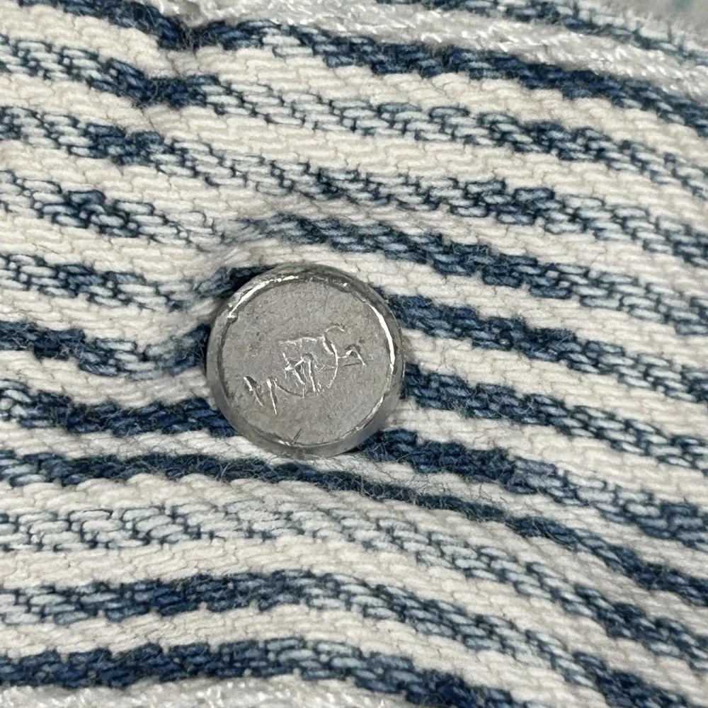Vintage Levis 501XX Button Fly High Waisted Jean Women Hickory Stripe Denim READ - Picture 4 of 13